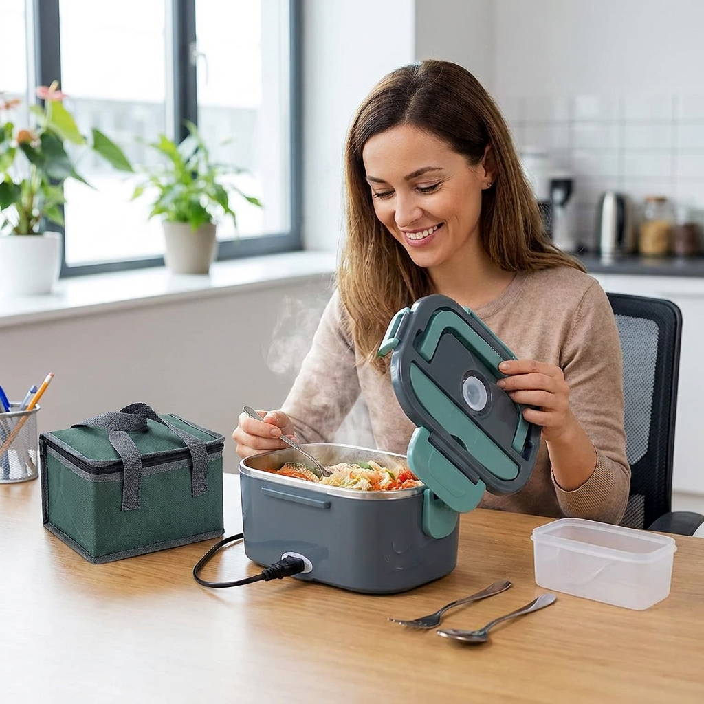 1,5-l elektrische Lunchbox mit tragbarem 60-W-Speisewärmer