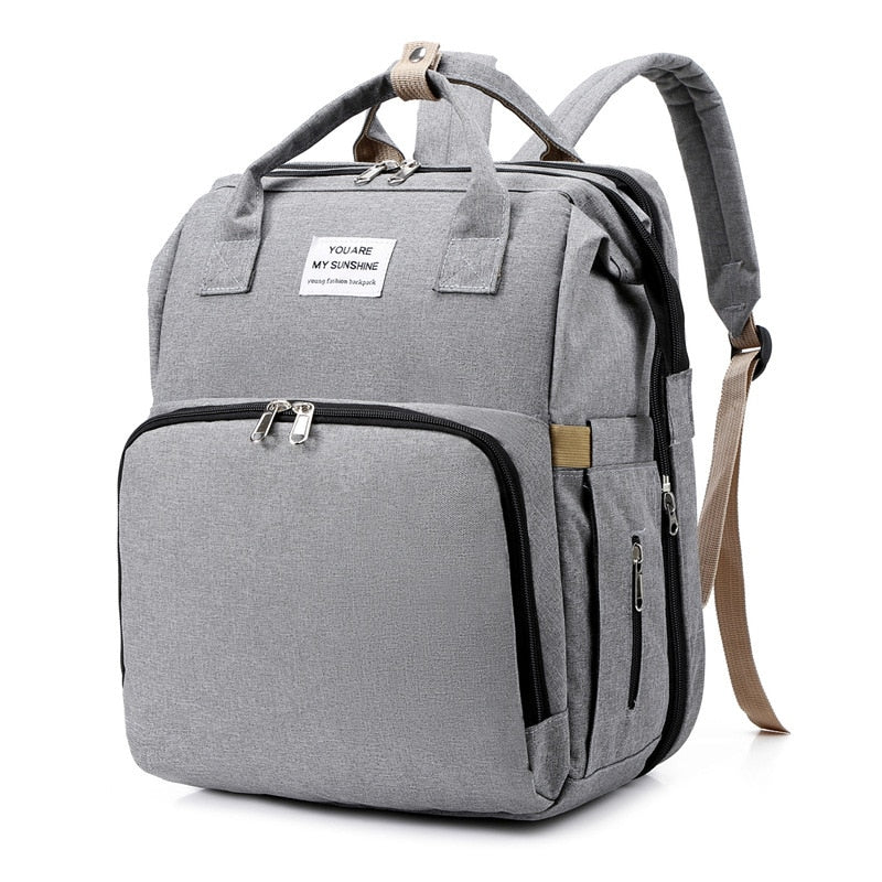 2-in-1 Baby-Wickeltasche mit faltbarer Wickelunterlage