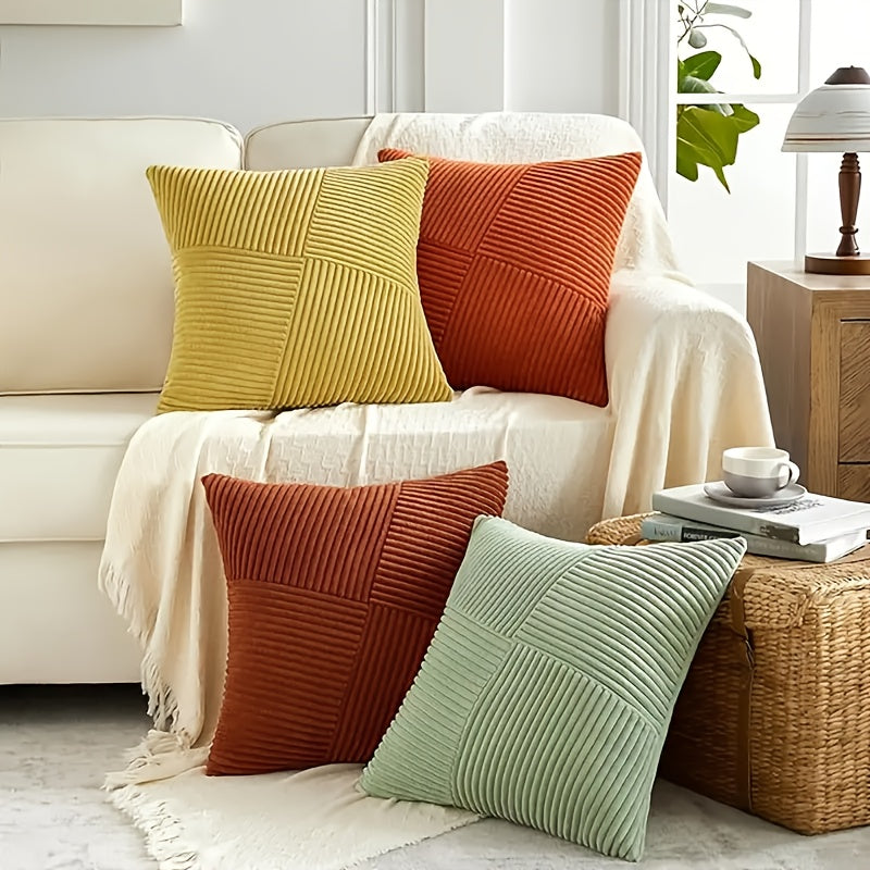 2-teiliges Kissenbezug-Set aus Cord im Boho-Stil – Weich und stilvoll für Sofa und Bett