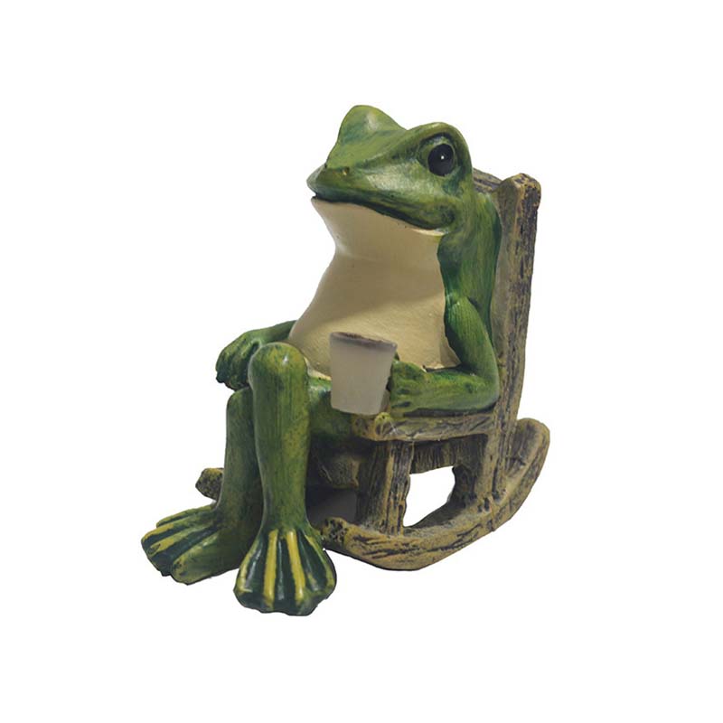 Froschförmige Solar-Garten-LED-Leuchte für Outdoor-Gartenteich-Dekoration