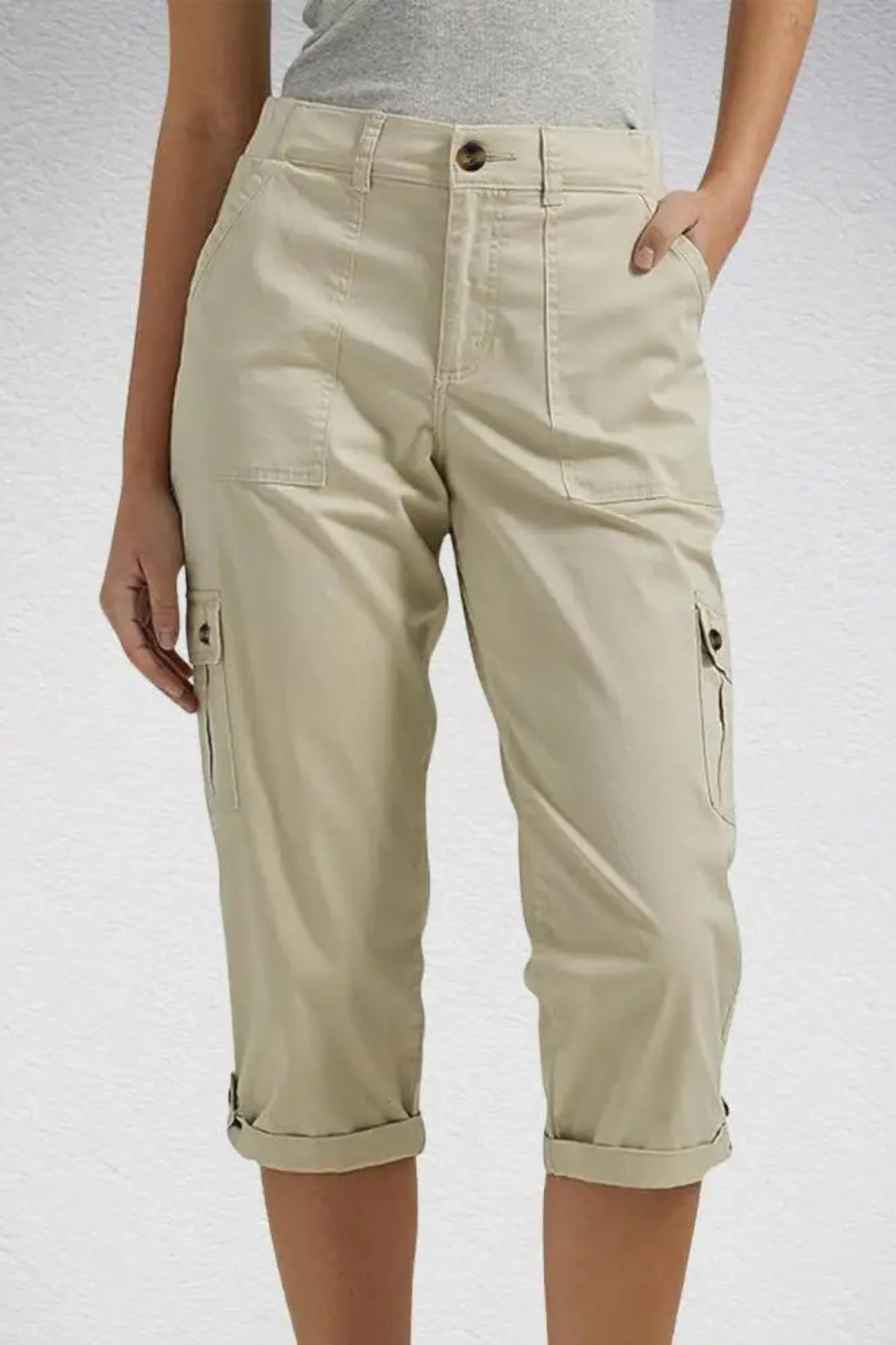 Cropped Cargohose für Damen