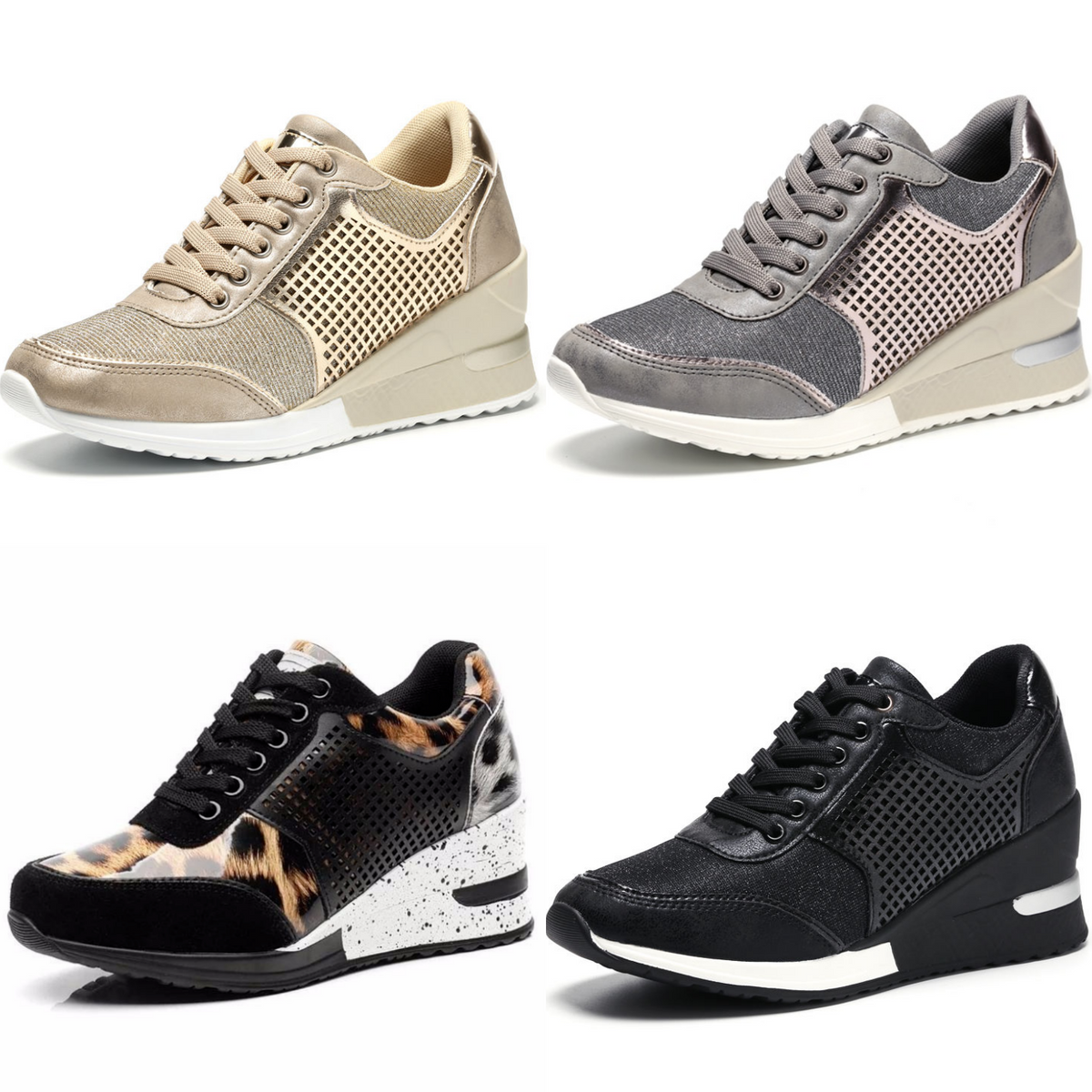 Hübsche herbstliche Keilschuhe