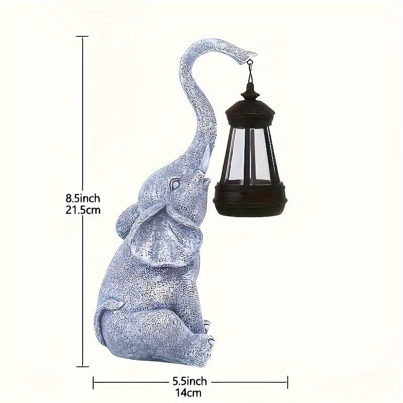 Solar-Gartenlampe Elefant – Warmes, stimmungsvolles Licht