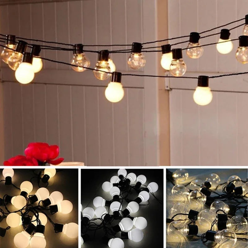 Elegante LED-Lichterkette für den Aussenbereich