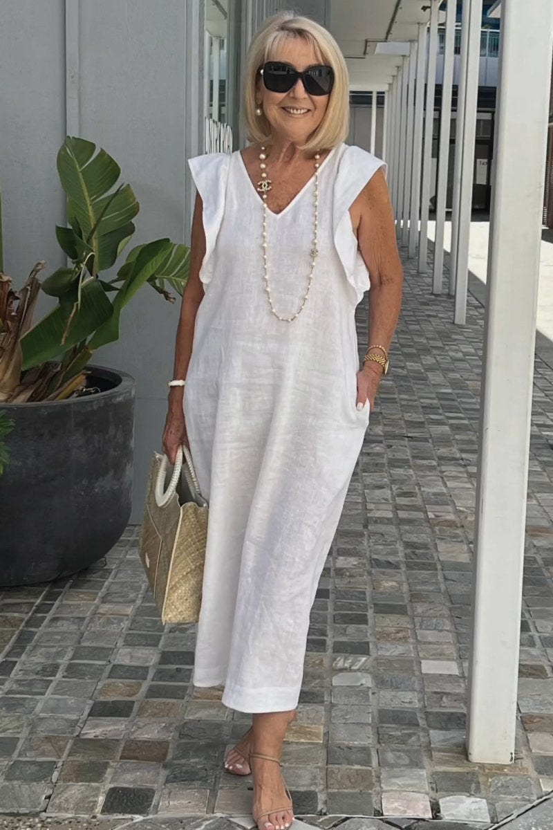 Elegantes ärmelloses Sommerkleid