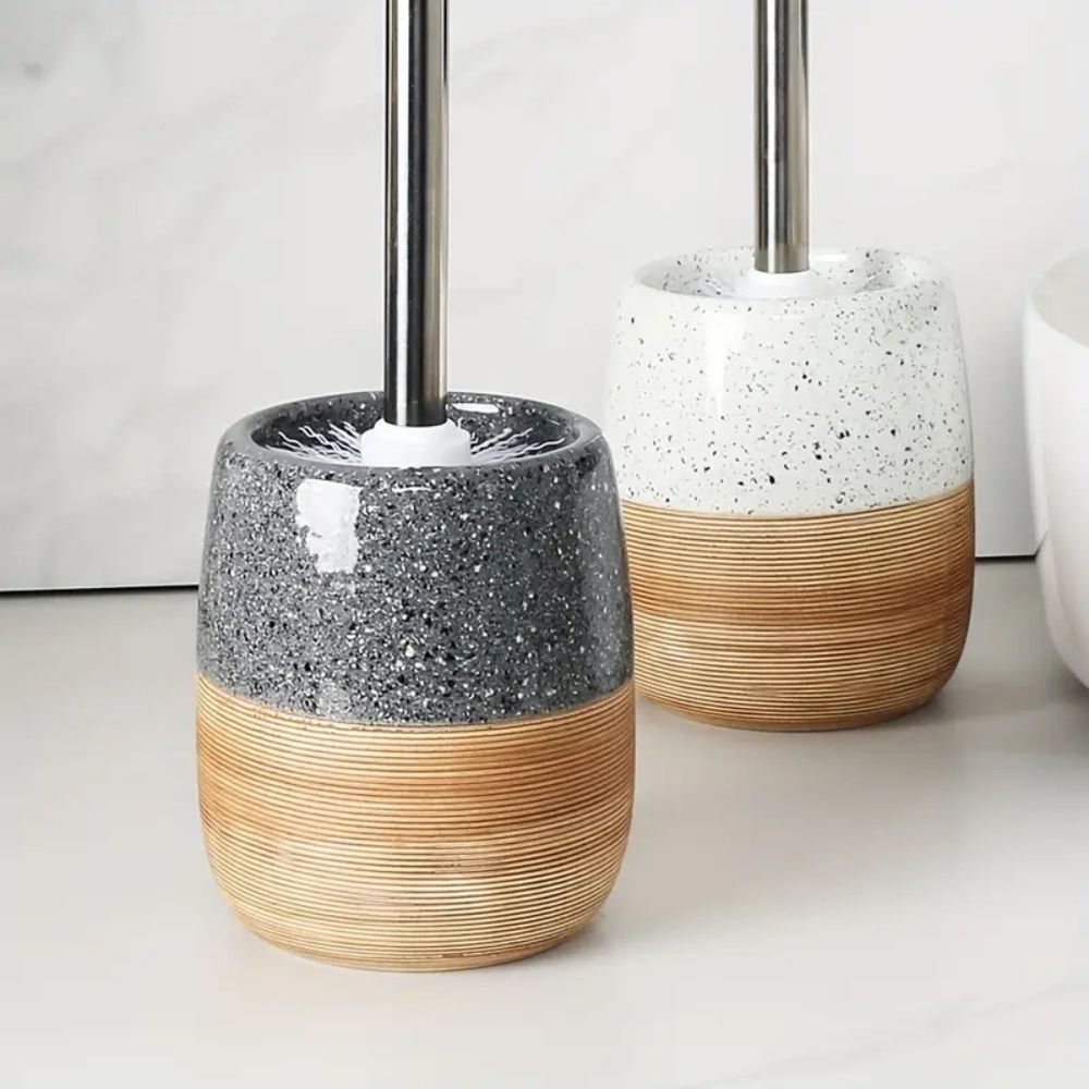 Elegante WC-Bürste mit Halter fürs Badezimmer