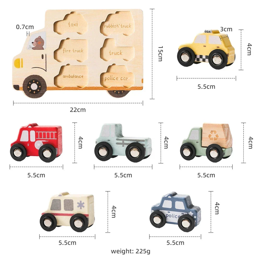 Montessori-Holzpuzzle für Kindergartenkinder