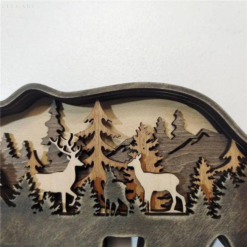 Tierfiguren-Lampe aus Holz – Dekorative, einzigartige handgefertigte Beleuchtung für eine gemütliche Atmosphäre