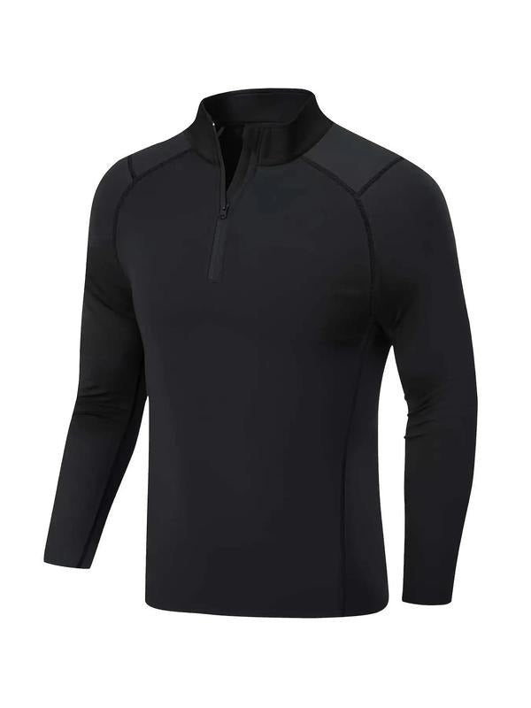 Herren Performance-Sportoberteil mit halbem Reissverschluss