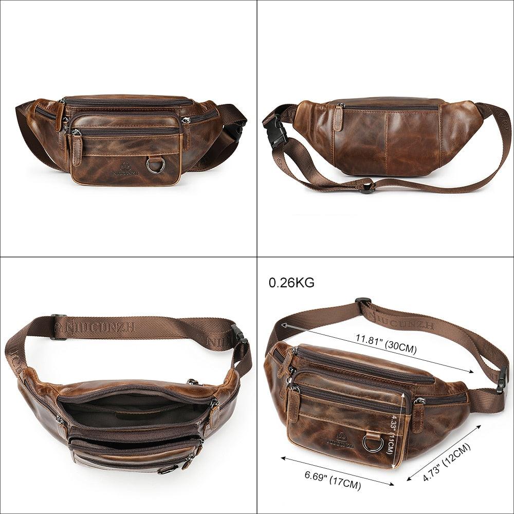 Herren Leder-Gürteltasche