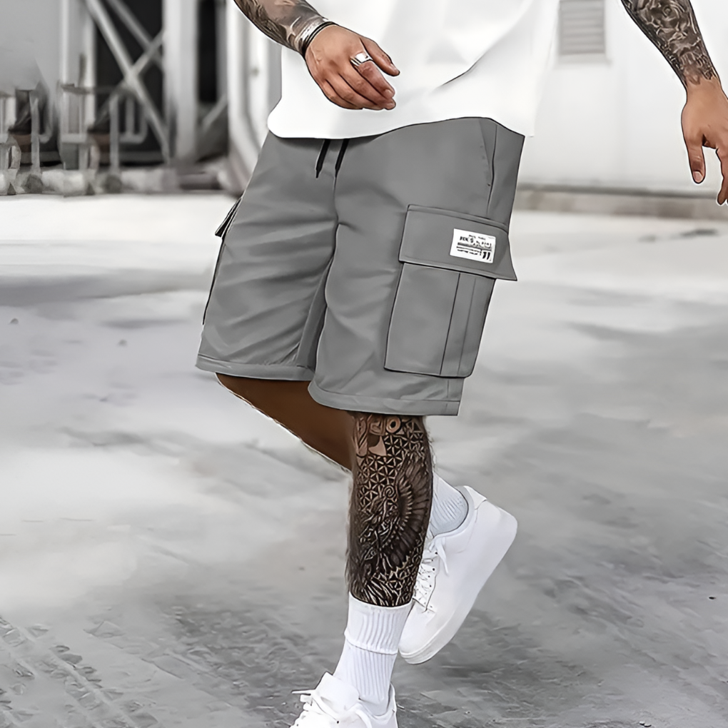 Herren Cargo-Shorts mit elastischem Bund