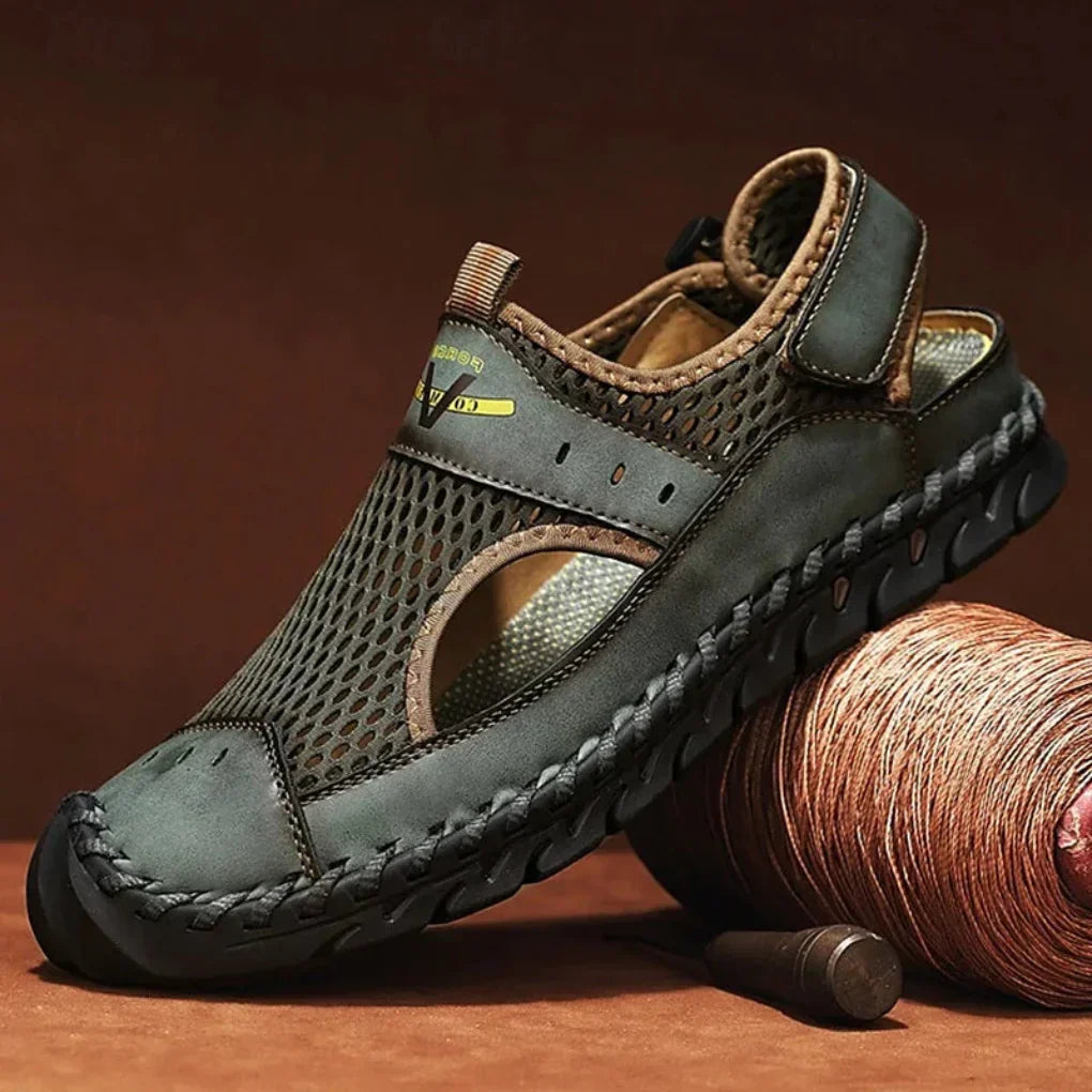 Herren Mesh-Fischersandalen mit verstellbaren Riemen