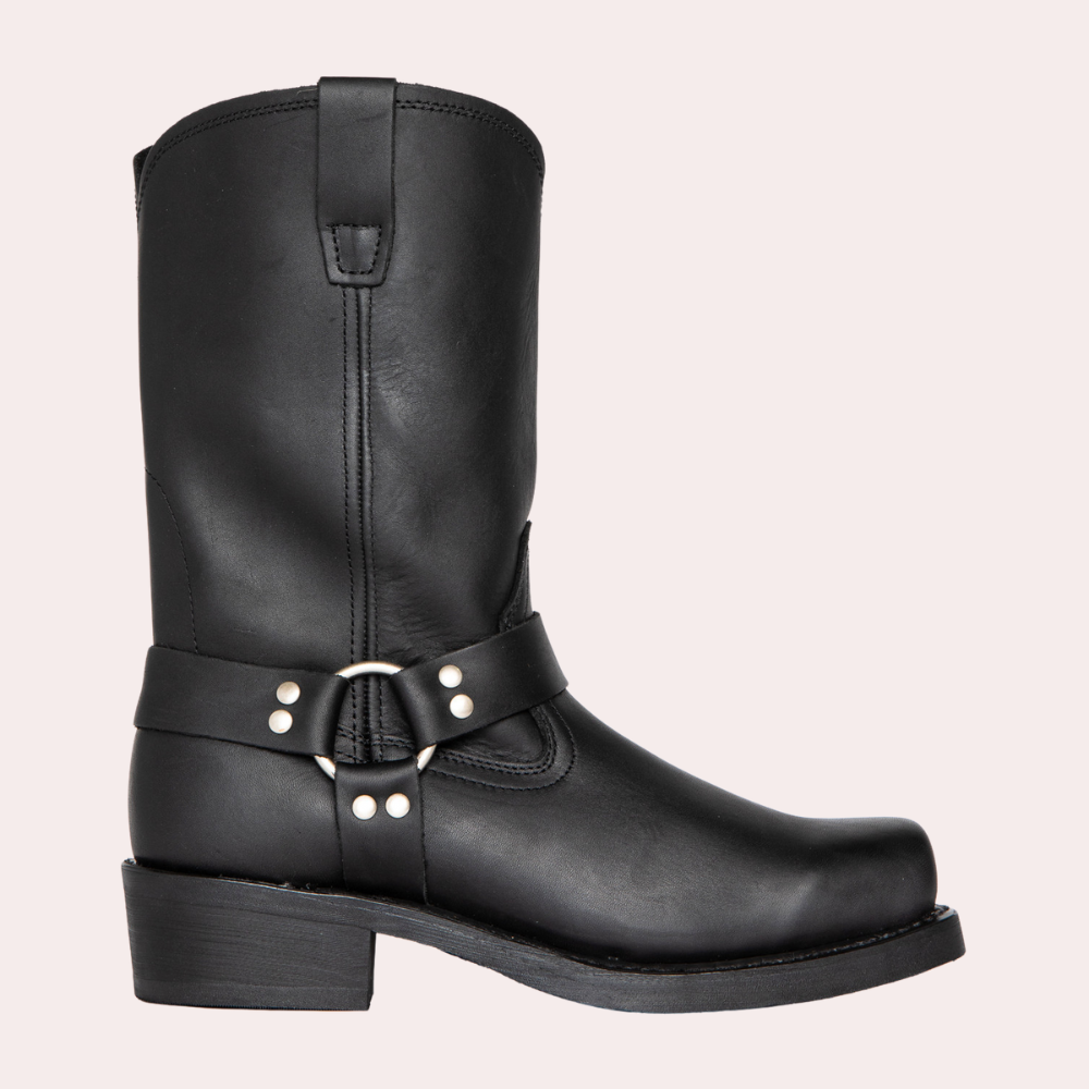 Herren PU-Leder Cowboystiefel | Stiefel für Herbst und Winter