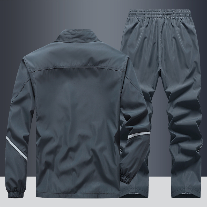 Sportliches Herren-Trainingsanzug-Set mit Tweed-Muster