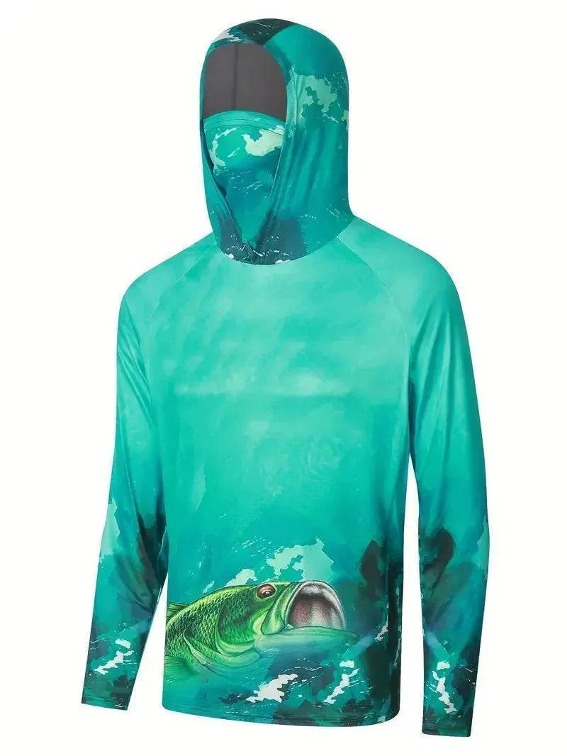 Herren UV-Schutz-Kapuzenpullover - Schnelltrocknendes Outdoor-Funktionsshirt