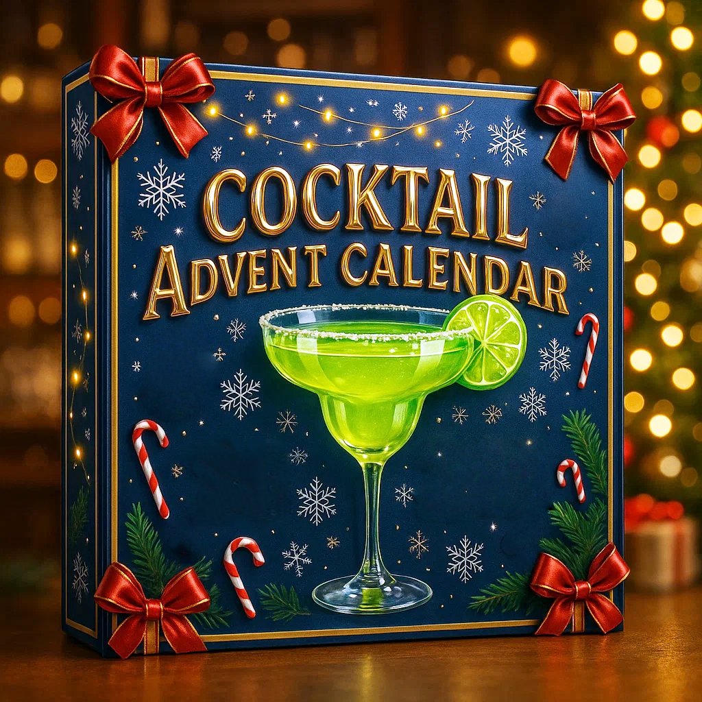 Festlicher Cocktail-Adventskalender für Drinks-Countdown
