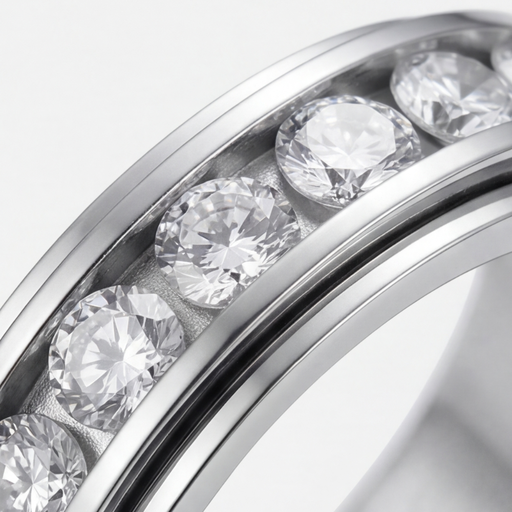 Drehbarer Zirkonia-Ring
