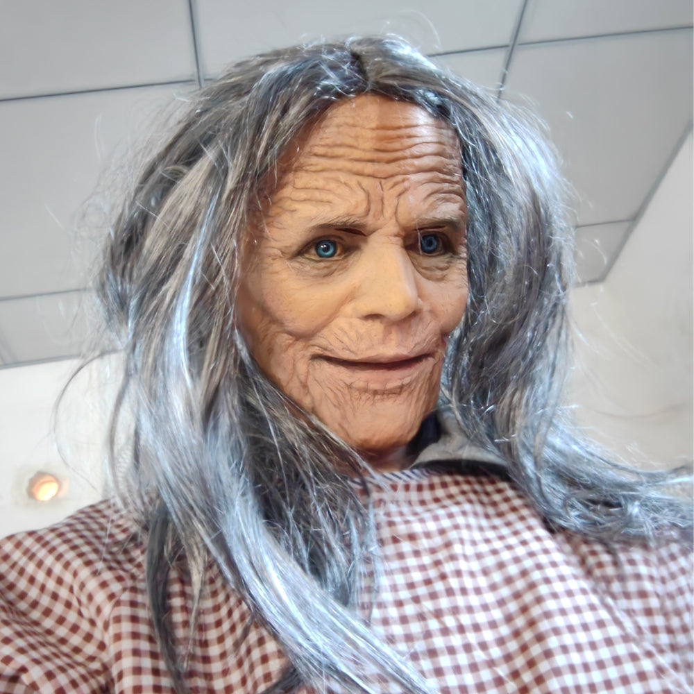 Böse alte Hexe Maske