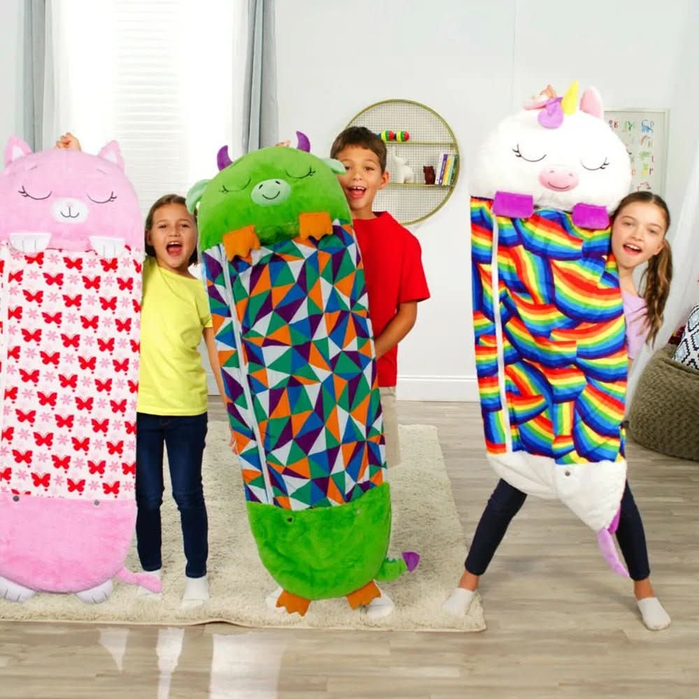 Kinder 2-in-1 bequemer Schlafsack und Plüschtier