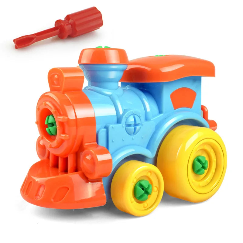 Kinder DIY Fahrzeugbauset – Zusammenbaubares Spielzeugauto Schraubset