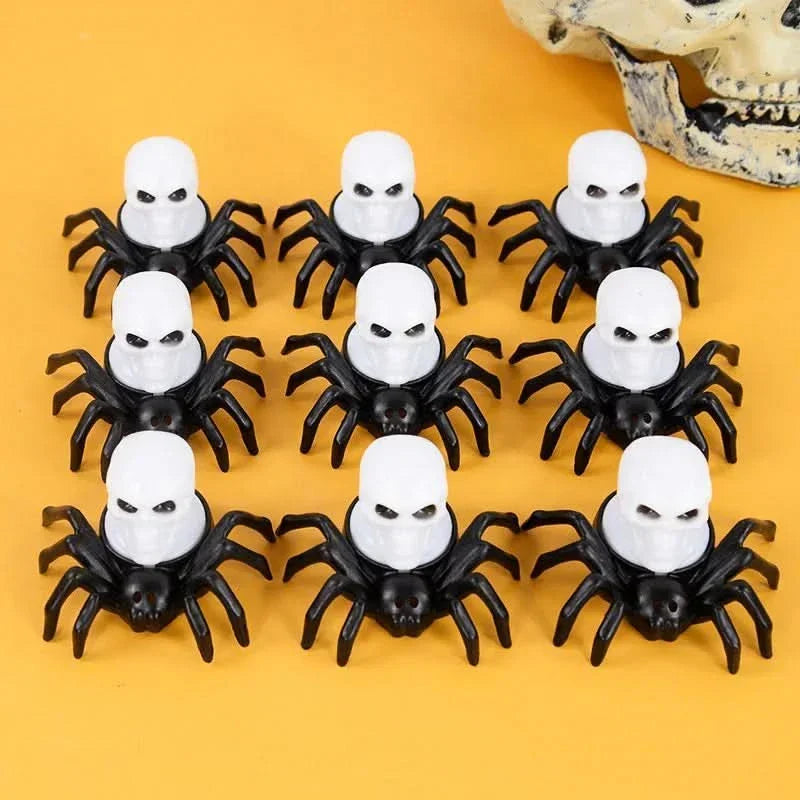 Halloween-LED-Totenkopf- und Spinnenlampe – gruselige Heimdekoration