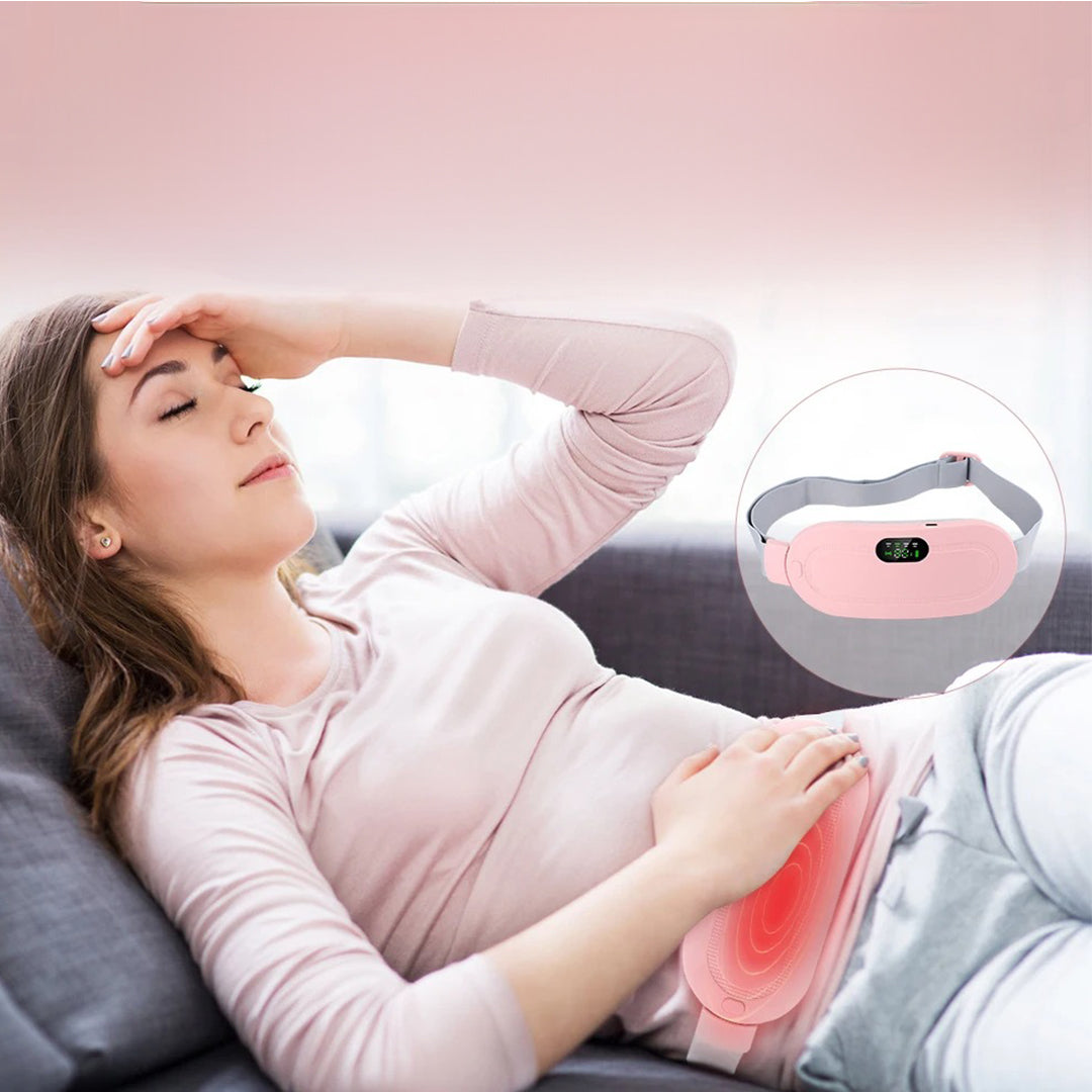 Tragbares elektrisches Heizkissen mit Massage für Bauch und Rücken