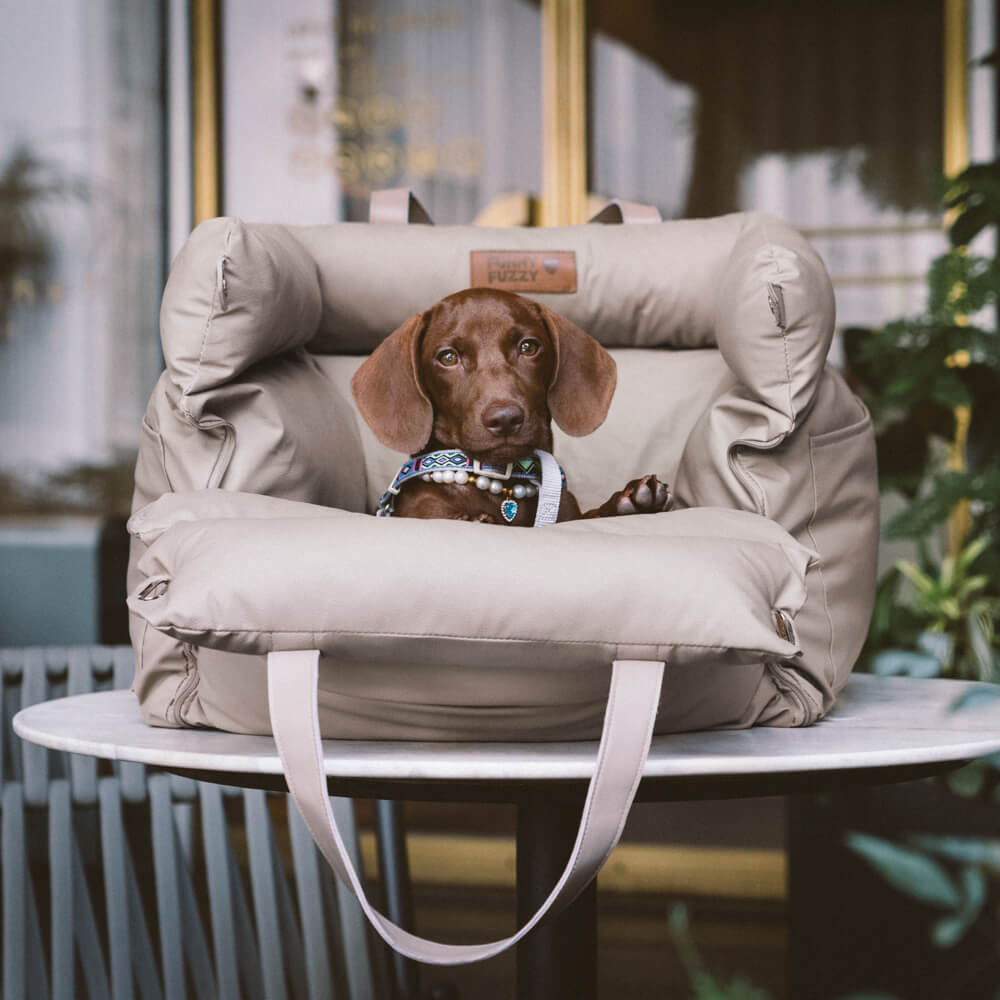 Hunde-Autositzbett aus Kunstleder – Schutz und Komfort