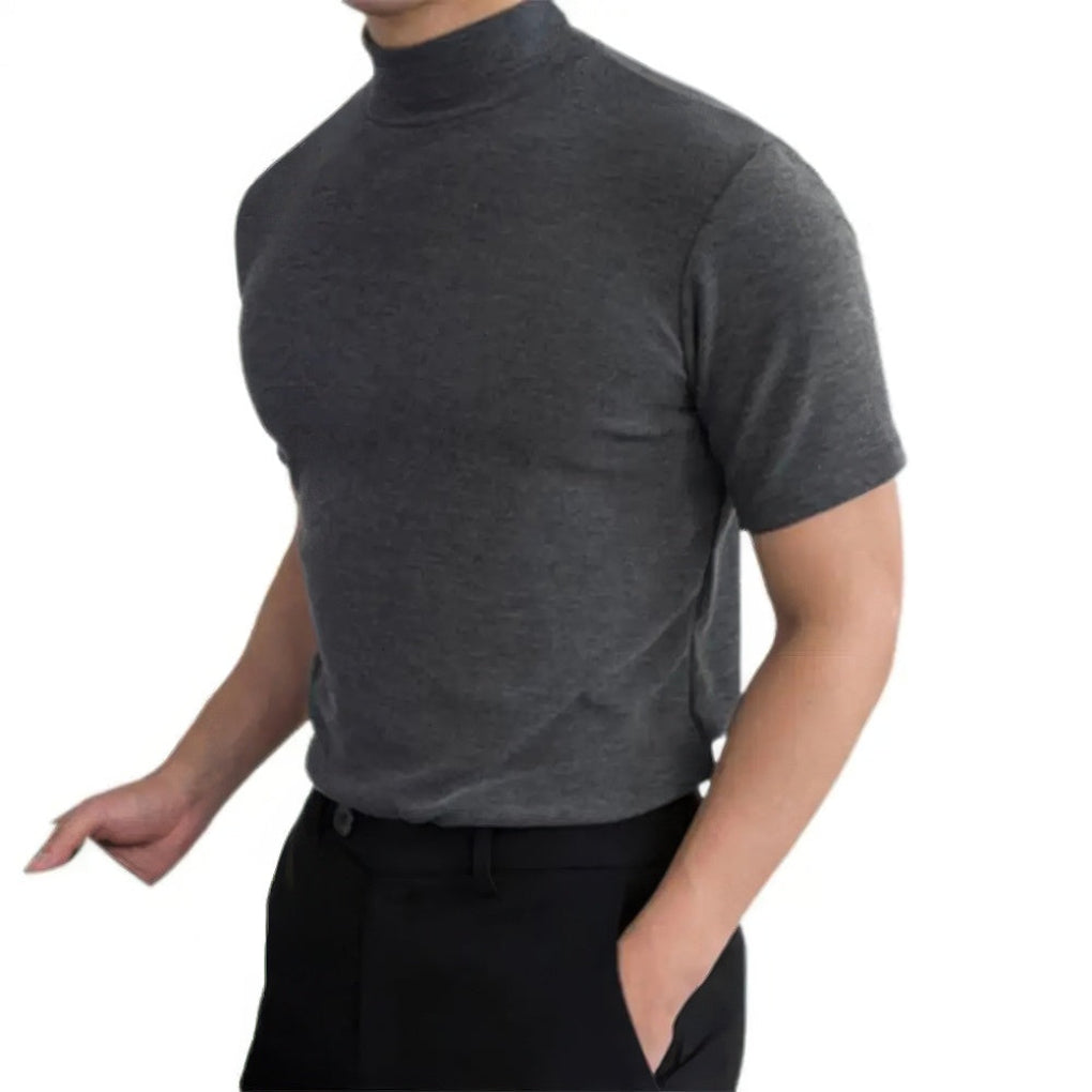 Atmungsaktives Herren-Stehkragenshirt