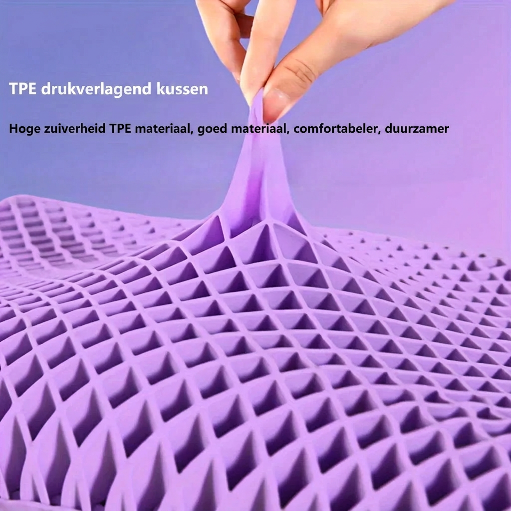 Gut belüftetes TPE-Nackenkissen mit druckfreier Unterstützung