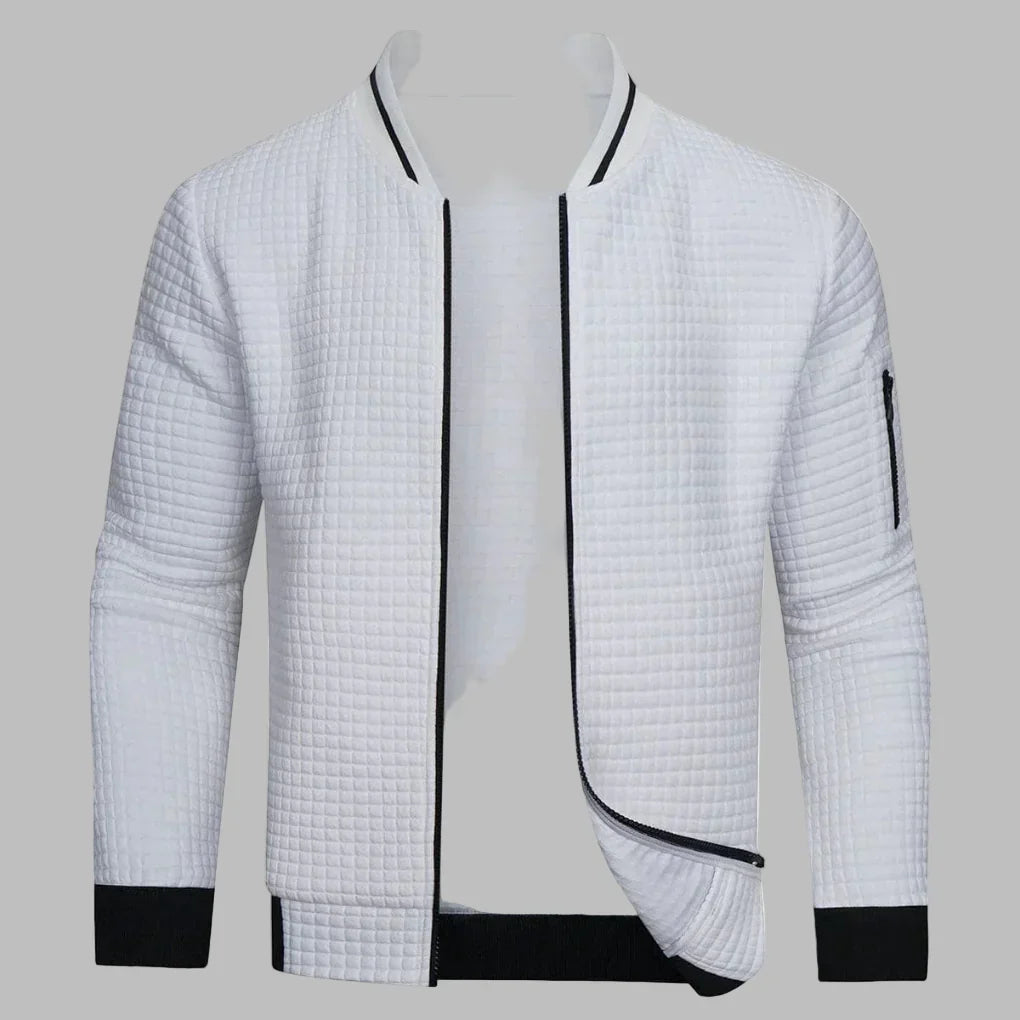 Bequemer und warmer Herren-Pullover mit Reissverschluss