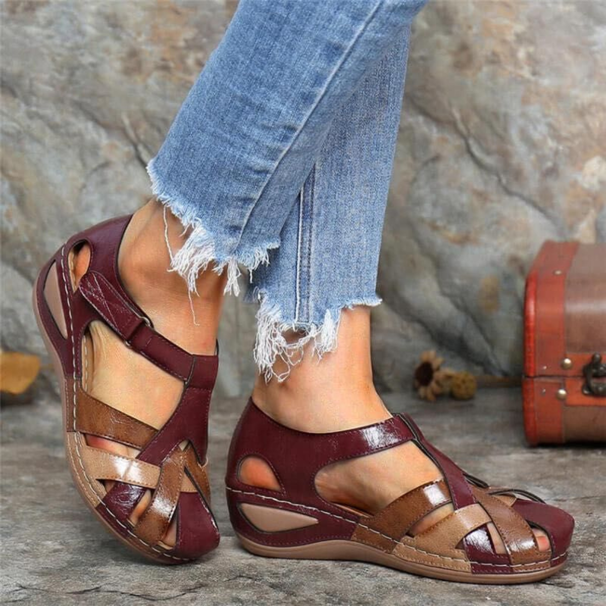 Bequeme Vintage-Sandalen