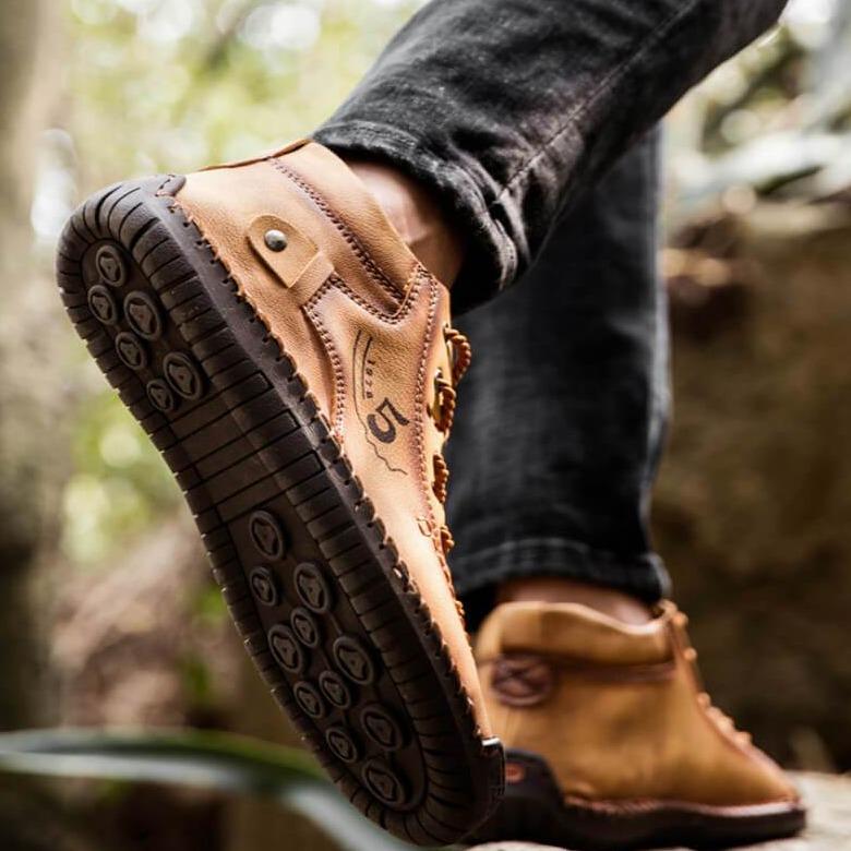 Handgenähte Vintage-Stiefeletten