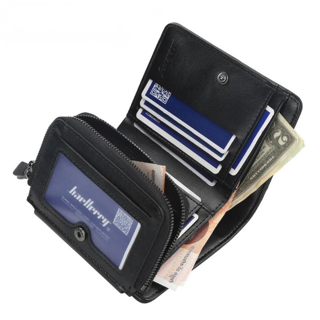 Kompaktes Portemonnaie mit RFID-Schutz