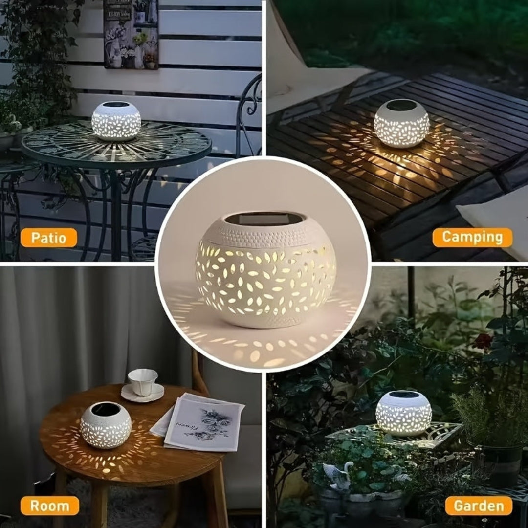 Solar-Tischleuchte für aussen – Stimmungsvolle Solar-Tischlampe für den Aussenbereich