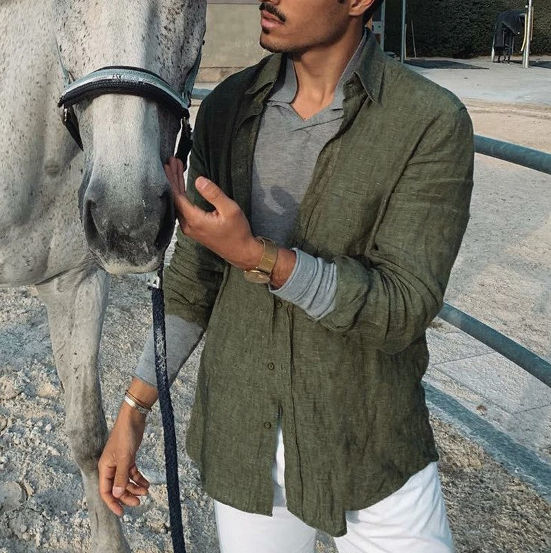 Lässiges Button-down-Freizeithemd für Herren