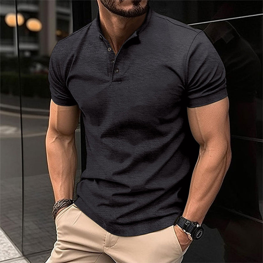 Lässiges Herren-Poloshirt mit Knopfleiste