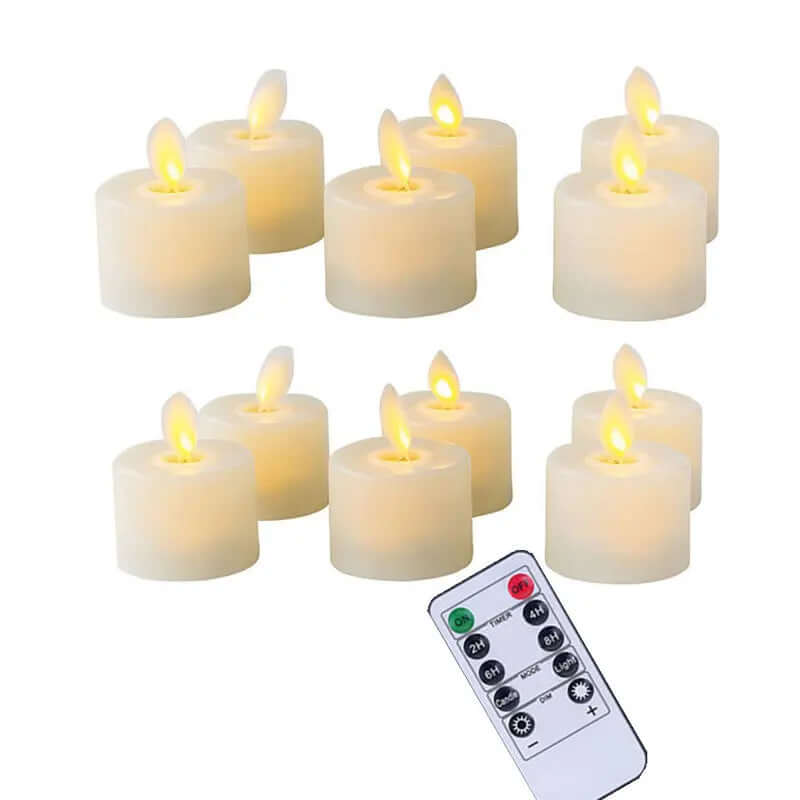 LED-Kerzenhalter-Set mit beweglichem Docht