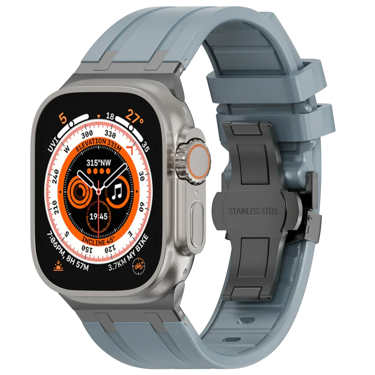 Luxus-Silikonarmband mit Schmetterlingsschliesse