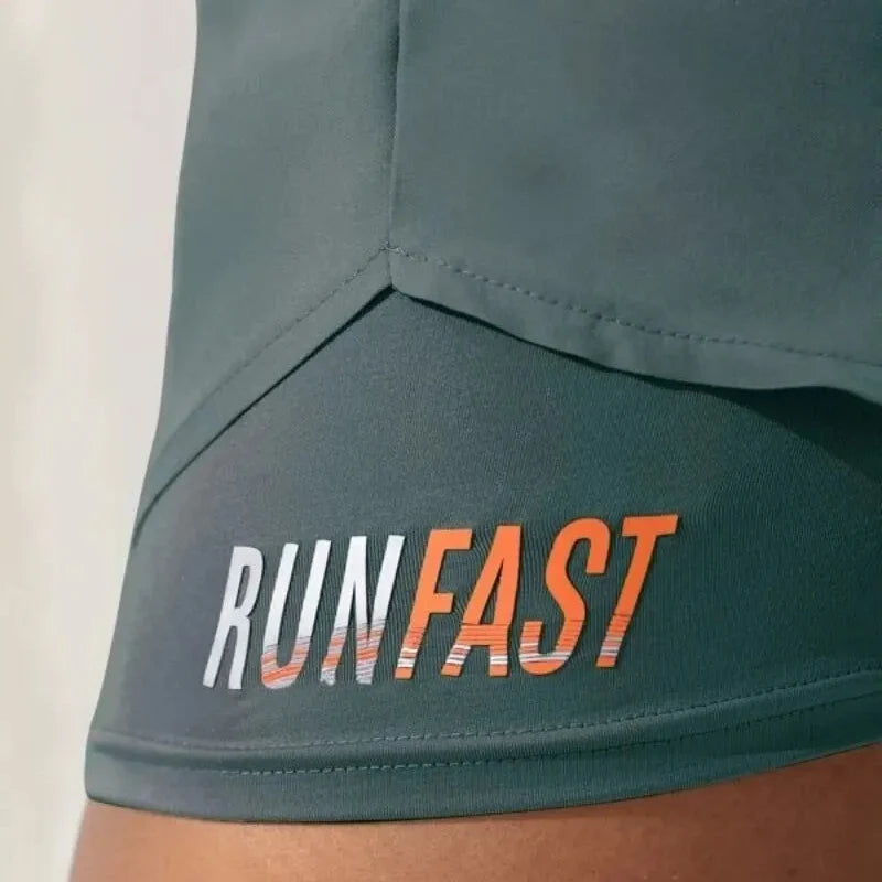 Sport-Shorts mit hoher Taille