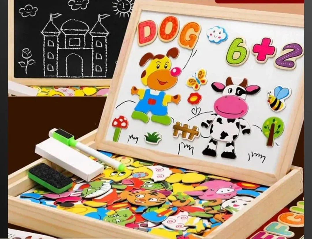 Magnetisches, doppelseitiges Maltafel-Set