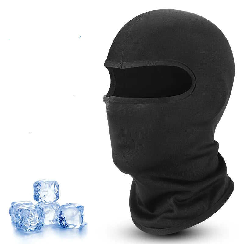 Warme Sturmhaube für das Velofahren im Winter