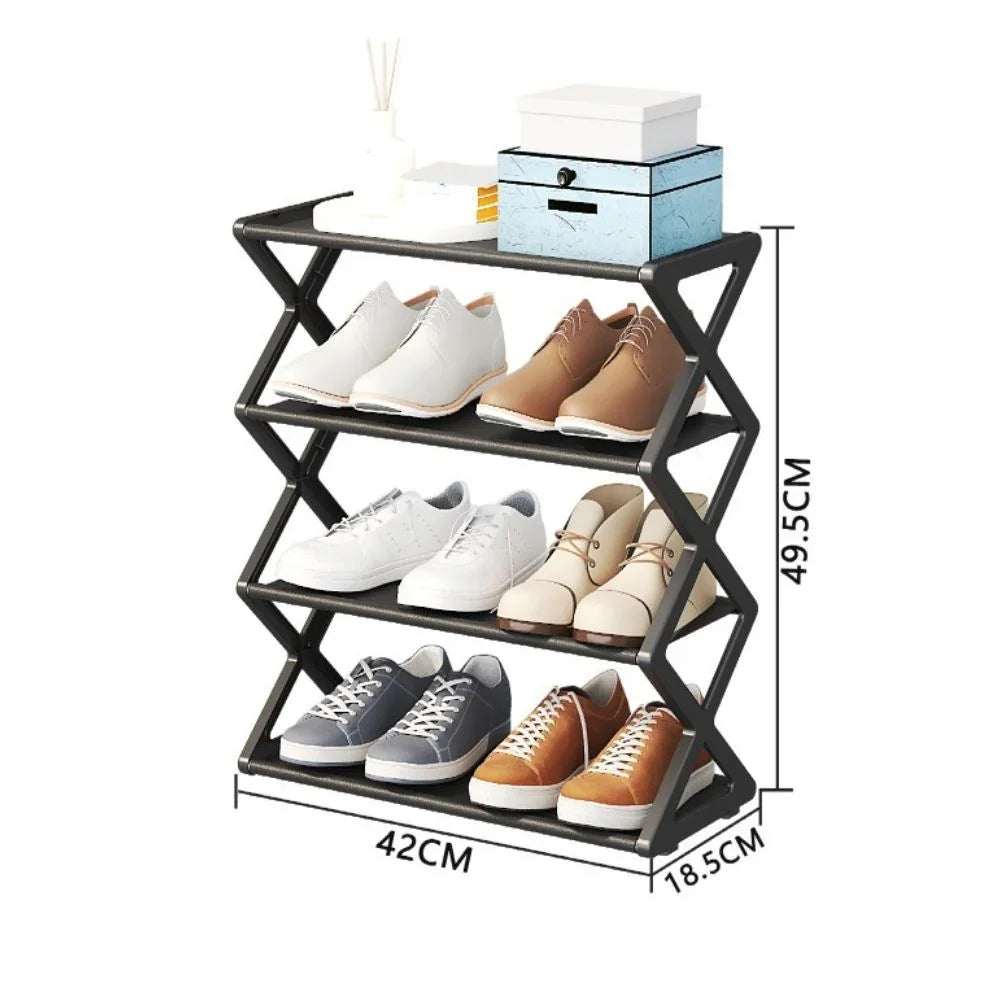 Minimalistisches 4-stöckiges Schuhregal – Kompaktes, modernes und umweltfreundliches Schuhregal