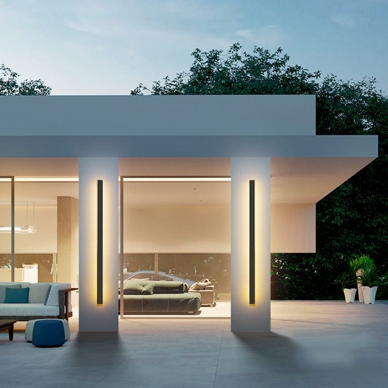 Moderne Outdoor-Hintergrundbeleuchtungs-Wandleuchte aus Aluminium