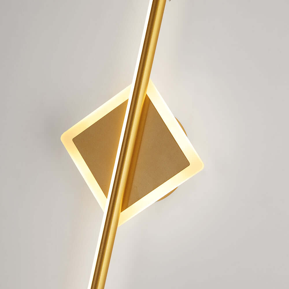 Moderne LED-Wandleuchte, rundes/eckiges Design
