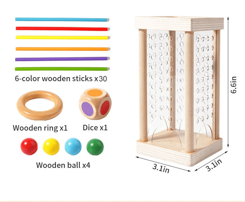 Montessori-Rechenstäbchen für Kinder zum pädagogischen Lernen