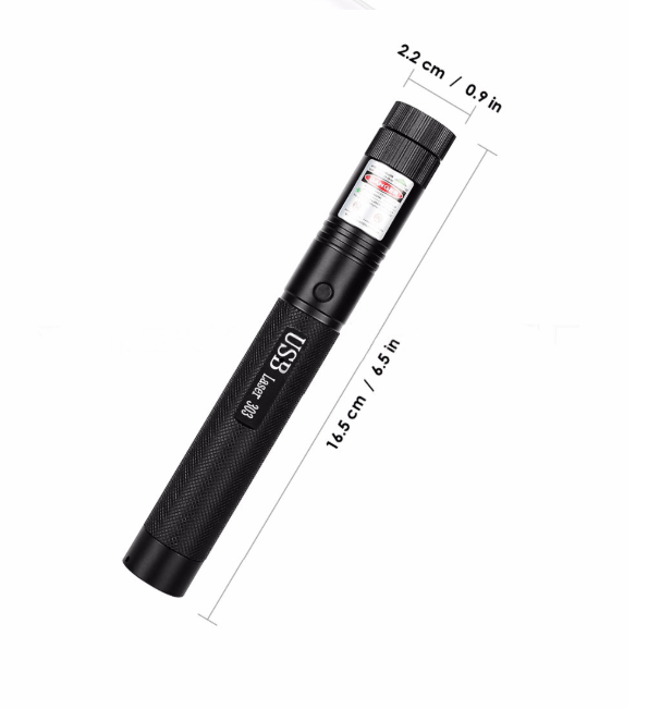 Leistungsstarker Laserpointer mit einstellbarem Fokus