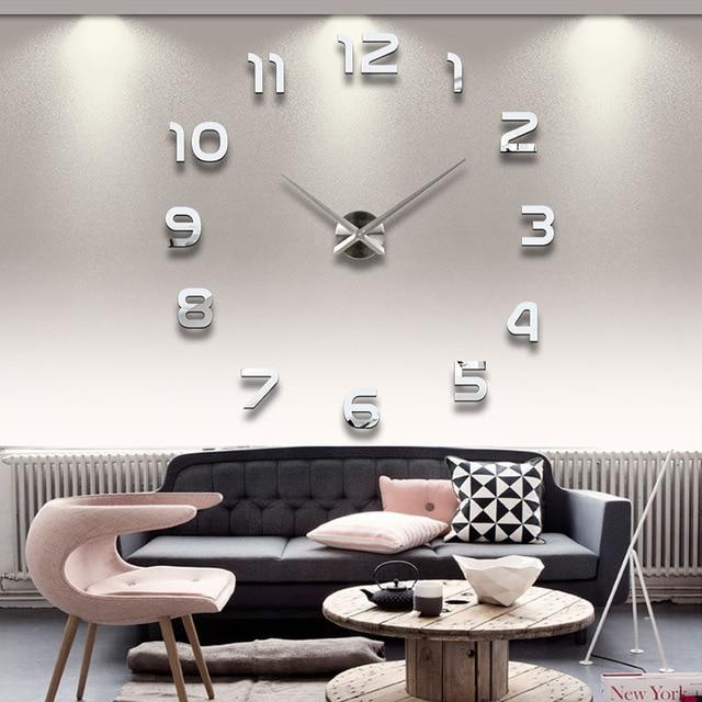 Grosse 3D-Acryl-Wanduhr fürs Wohnzimmer
