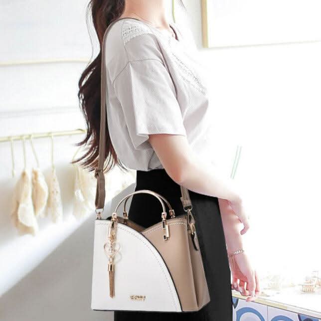 Damen-Leder-Tote-Schultertasche