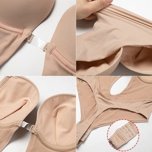 Rückenfreier Damen-Formbody in nahtloser Ausführung für festliche Anlässe