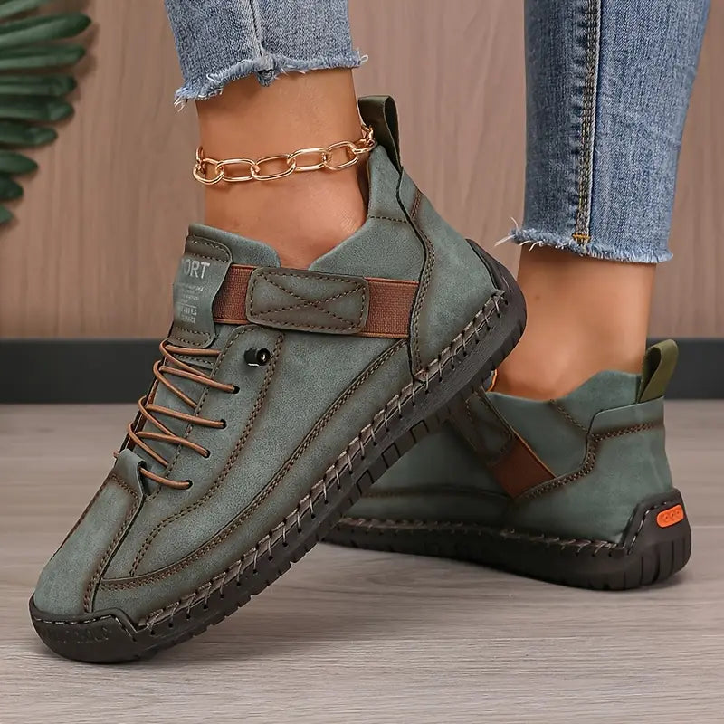 Orthopädische Damen-Sneaker mit Ziernähten